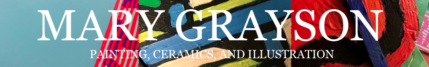 page banner reading Mary Grayson - Painting, Ceramics, and Illustration